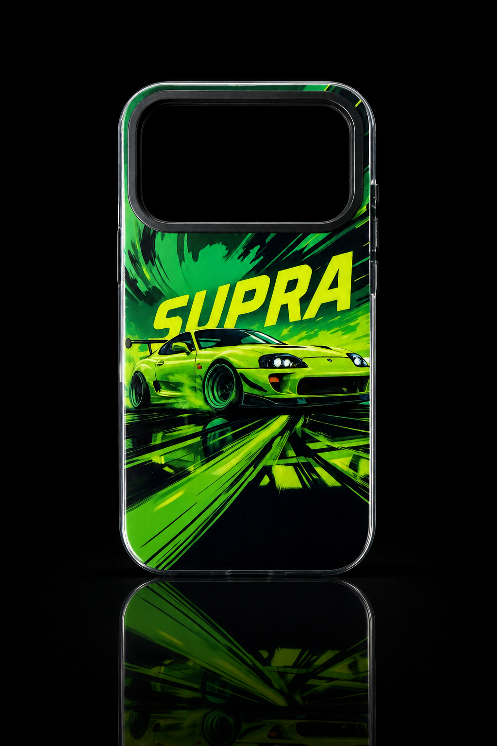 Supra Limited Edition Supersonic Back Case - Green Racing Car Design
