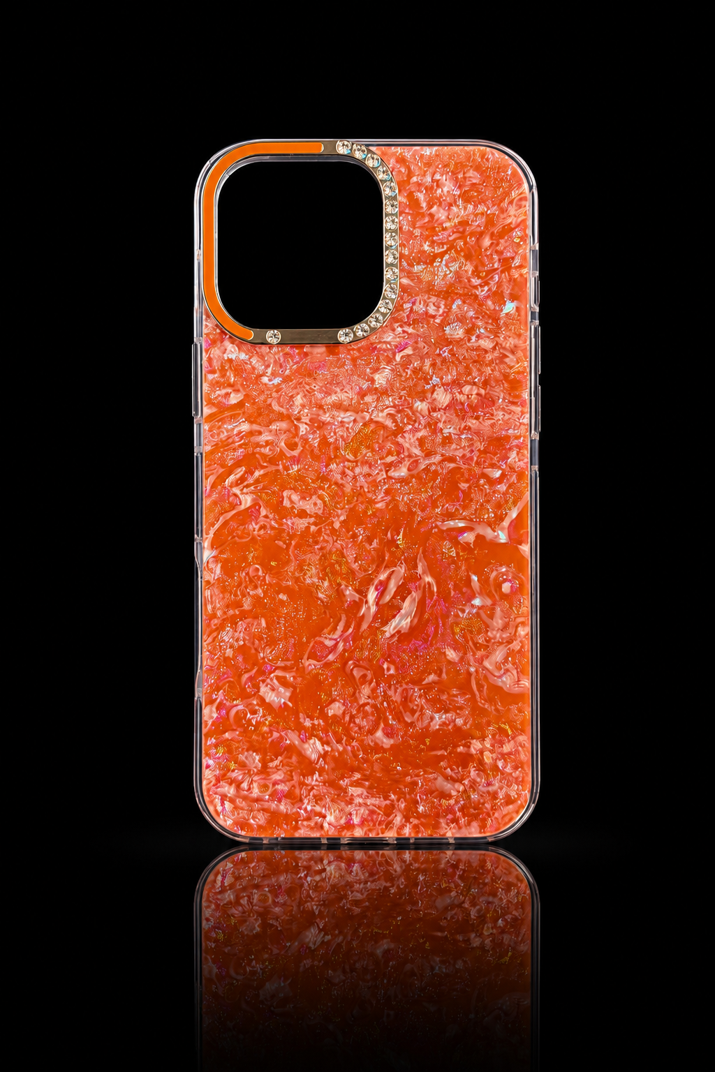 Liquid Pearl Back Case - Orange/Amber