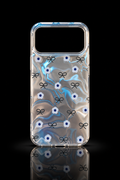 Blue daisy bow back case
