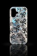 Silky silver bow back case