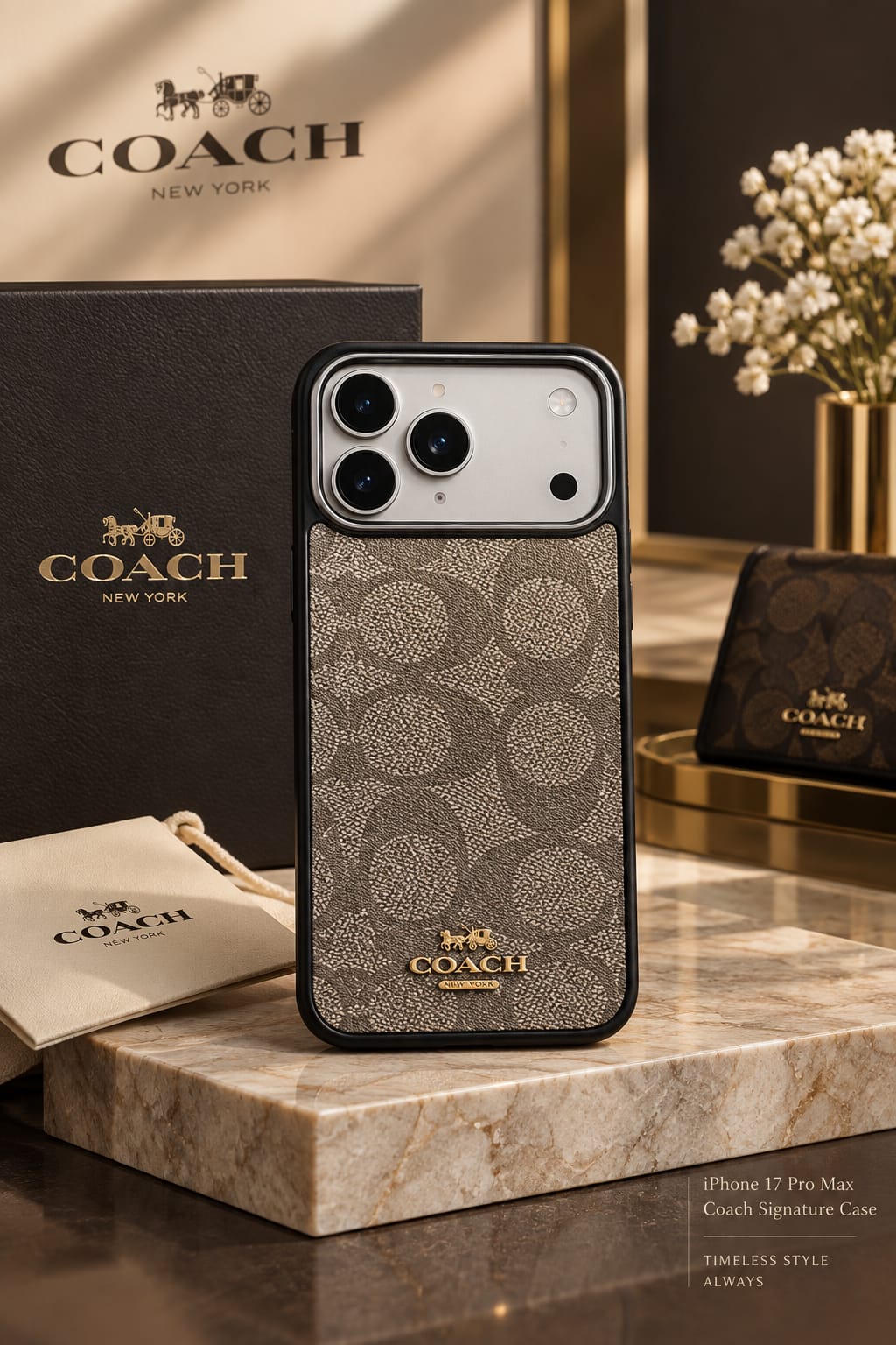 Premium Coach Signature Luxe Case