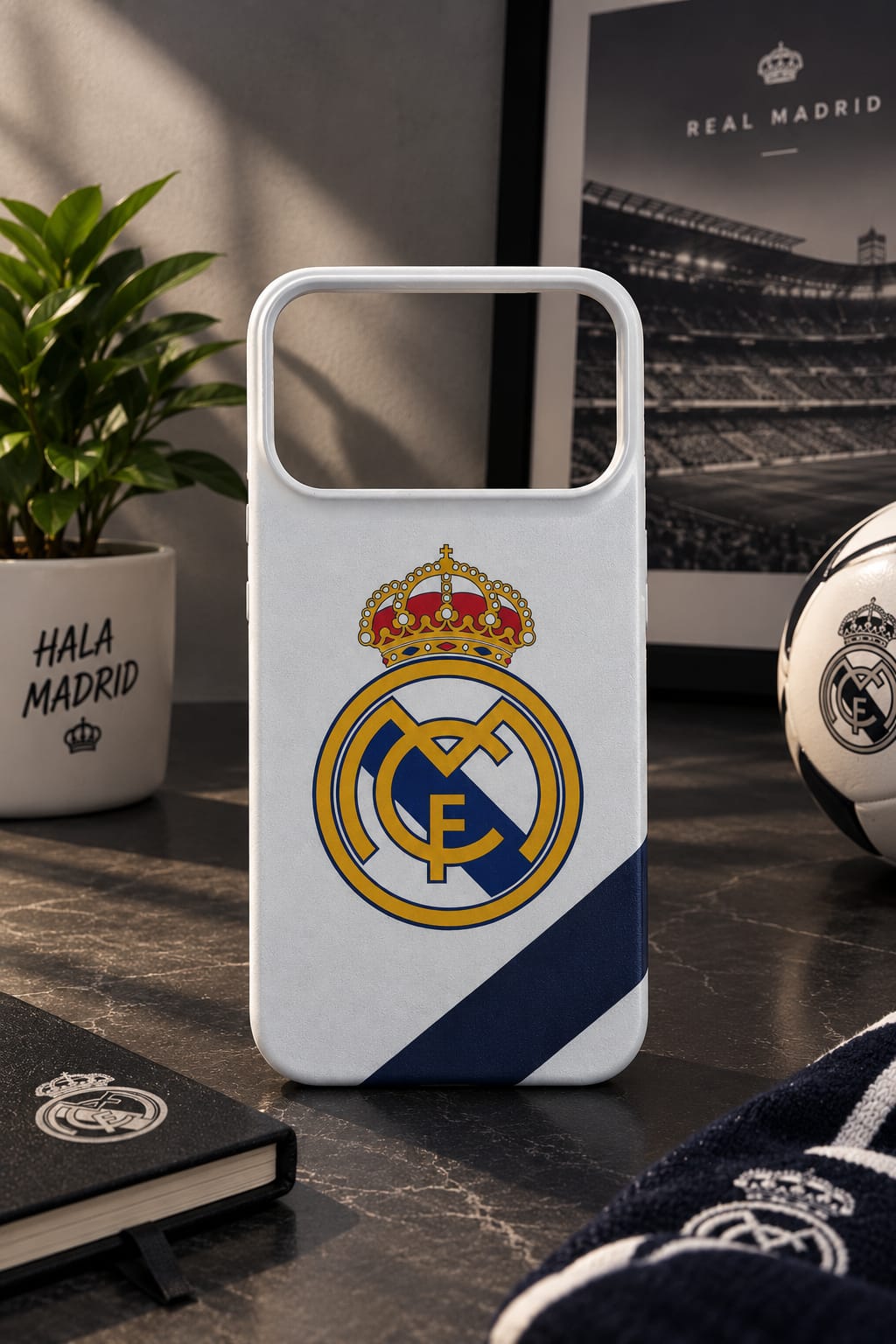 Real Madrid Classic Crest Printed Hard Phone Case
