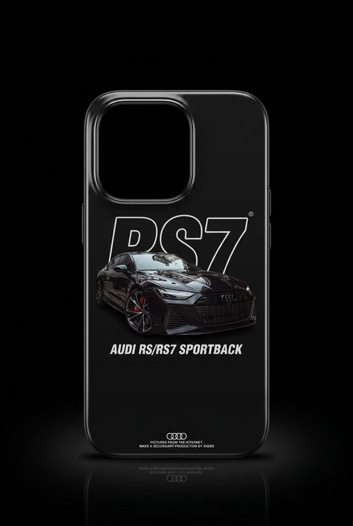 Audi RS7 Premium Black Back Case