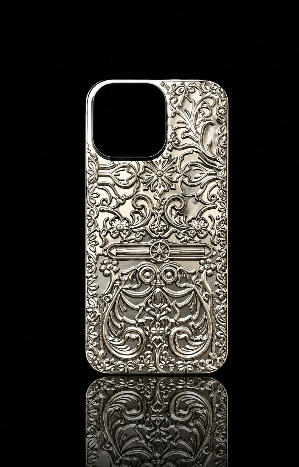 Royal Ornate Vintage Silver Case for Iphone