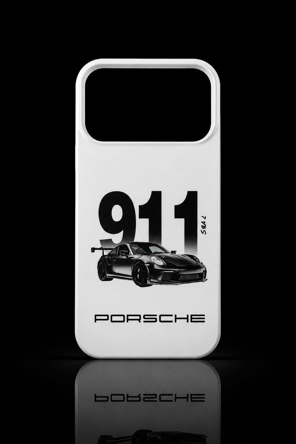 Porsche 911 White Pearl Premium Back Case